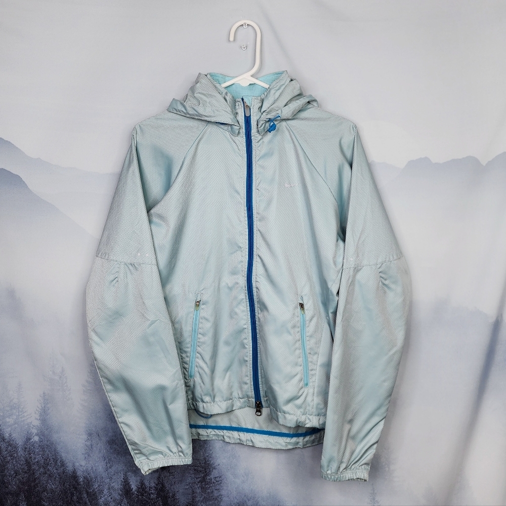 Nike Storm Fit Hooded Jacket Full Zip Blue Women's Small